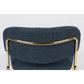 Staerkk Jolien fauteuil goud/donkerblauw