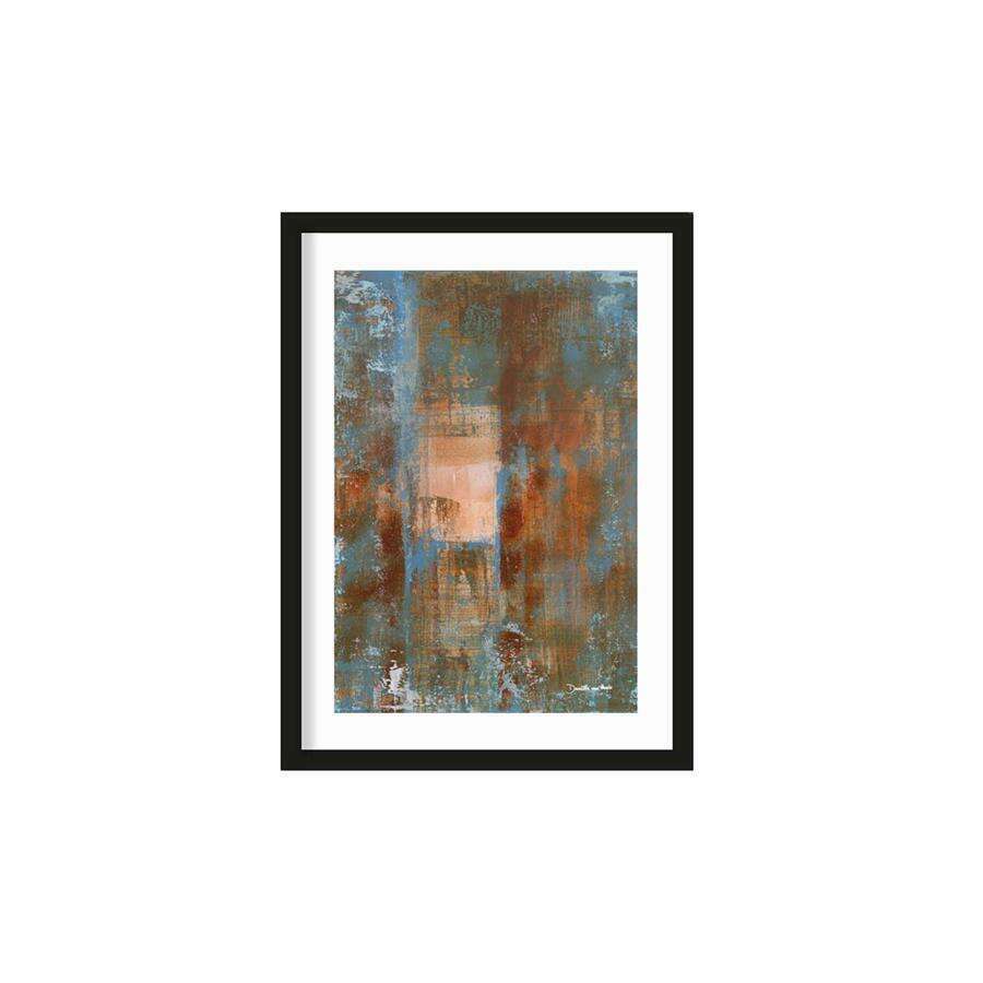 Urban Cotton Blue Ocker Abstract 2 S cm artprint