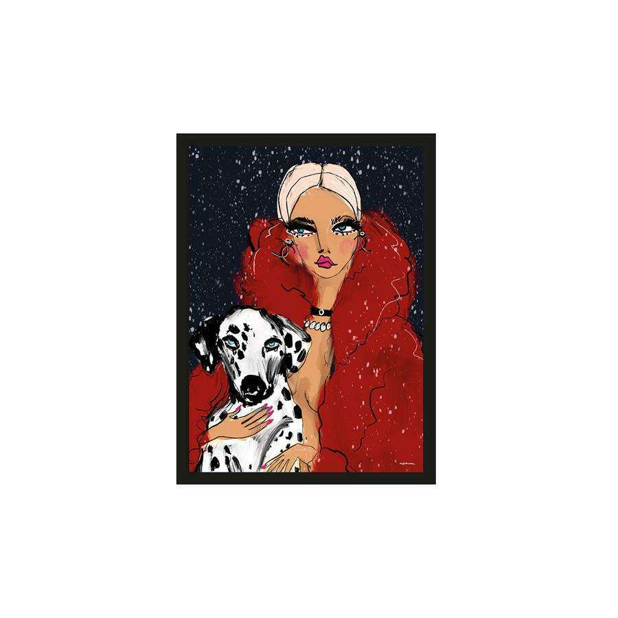 Urban Cotton Dotted Doggy L artprint