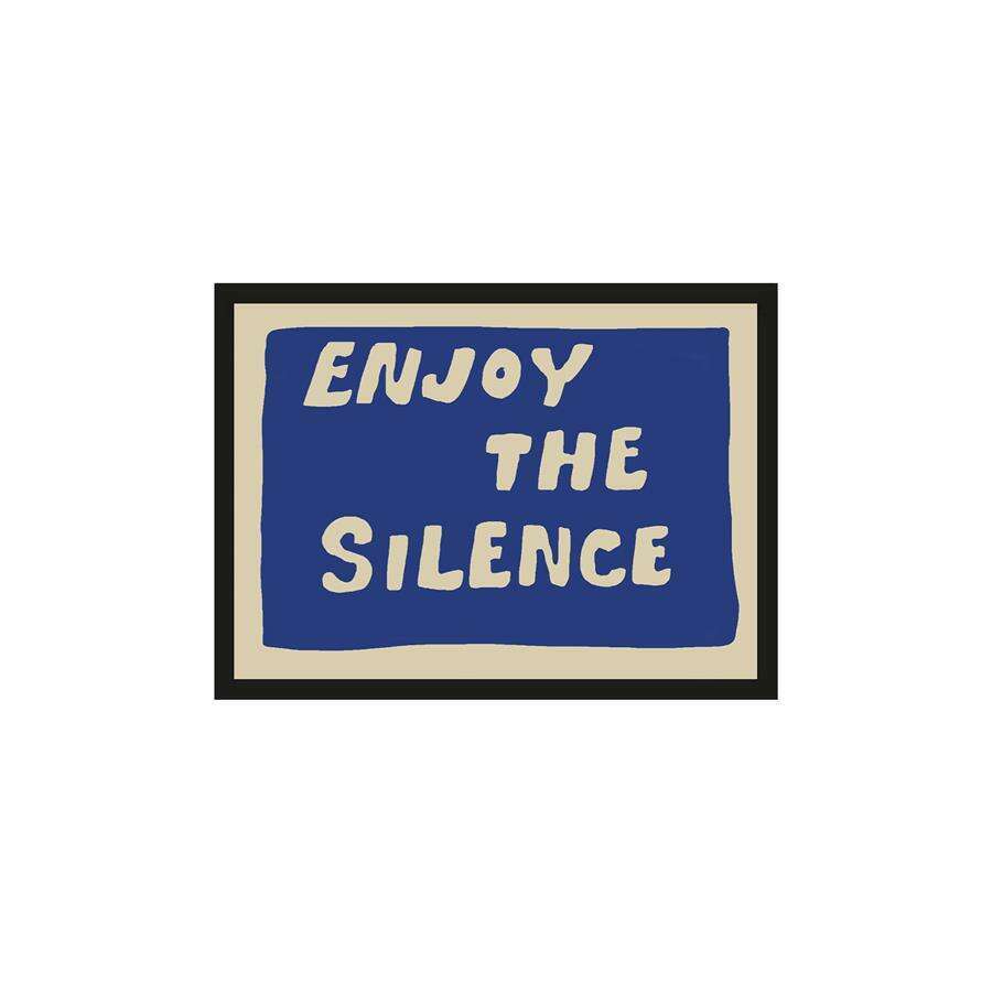 Urban Cotton Enjoy The Silence Blue L artprint