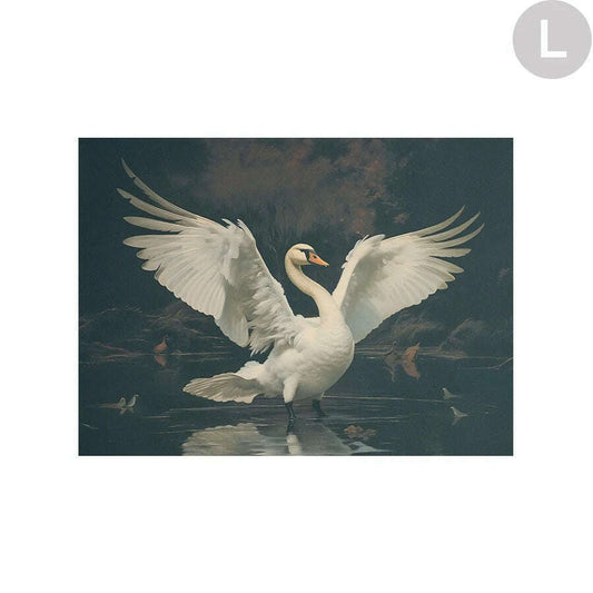 Urban Cotton Swan Lake L wandkleed