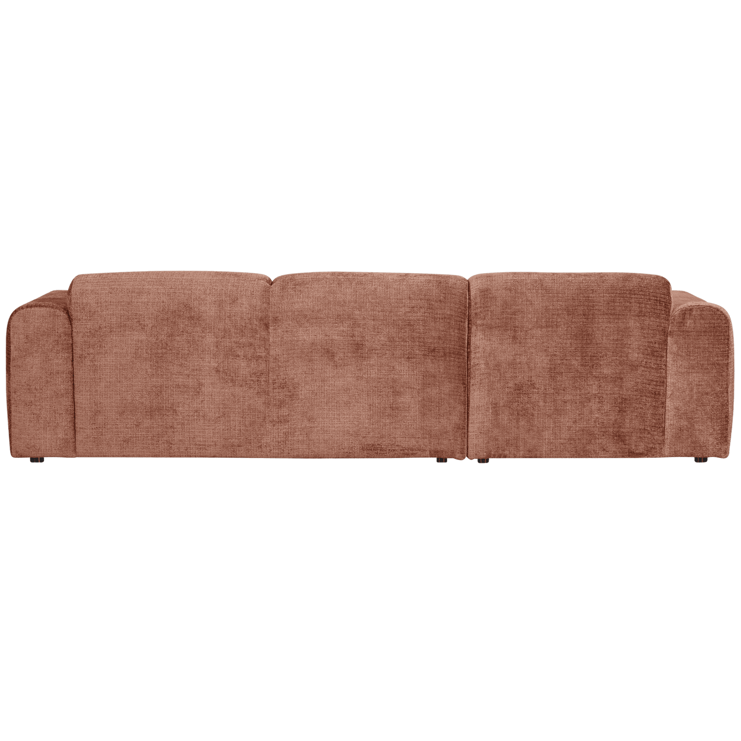 WOOOD Cloud chaise longue links geweven chenille terra