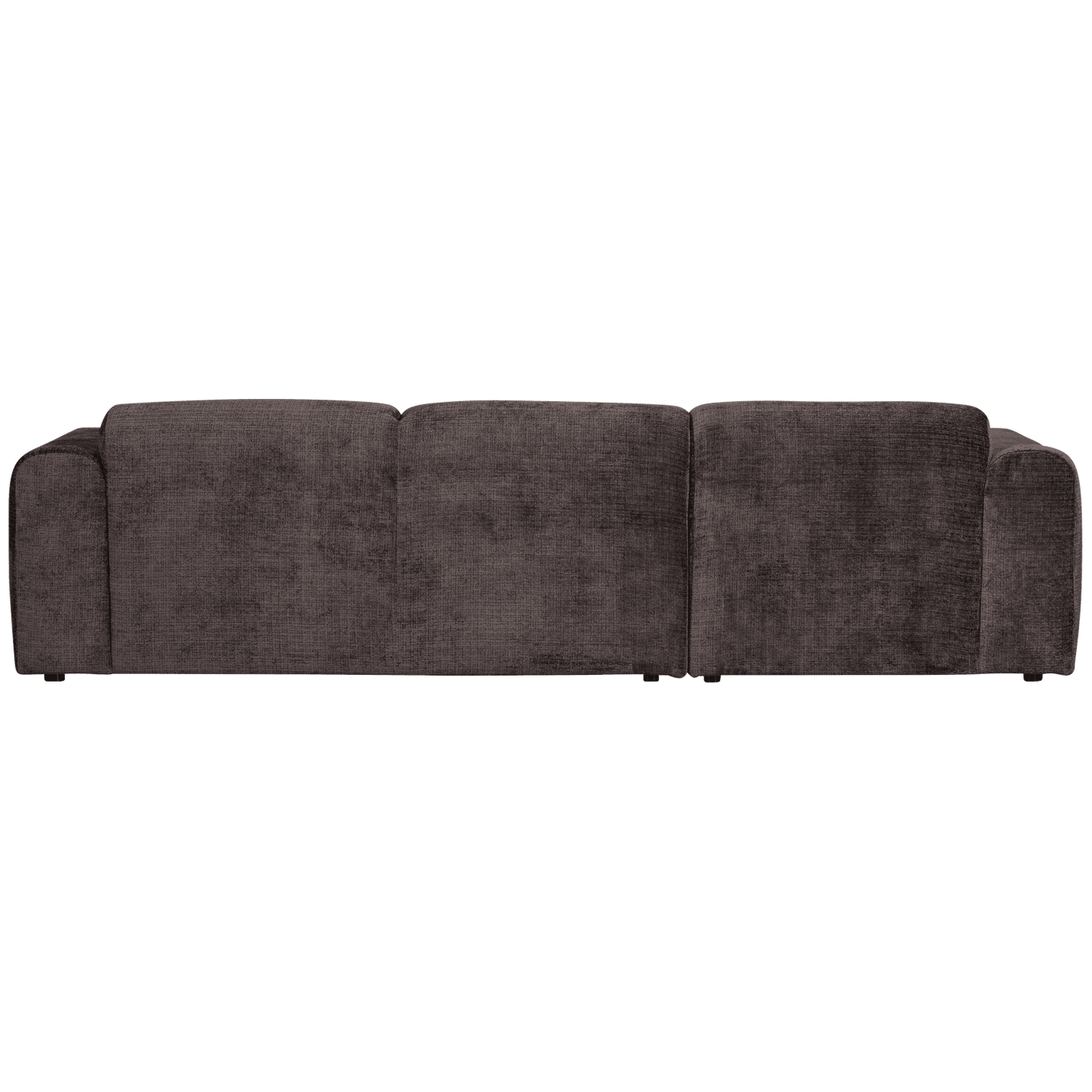 WOOOD Cloud chaise longue links geweven chenille warm bruin