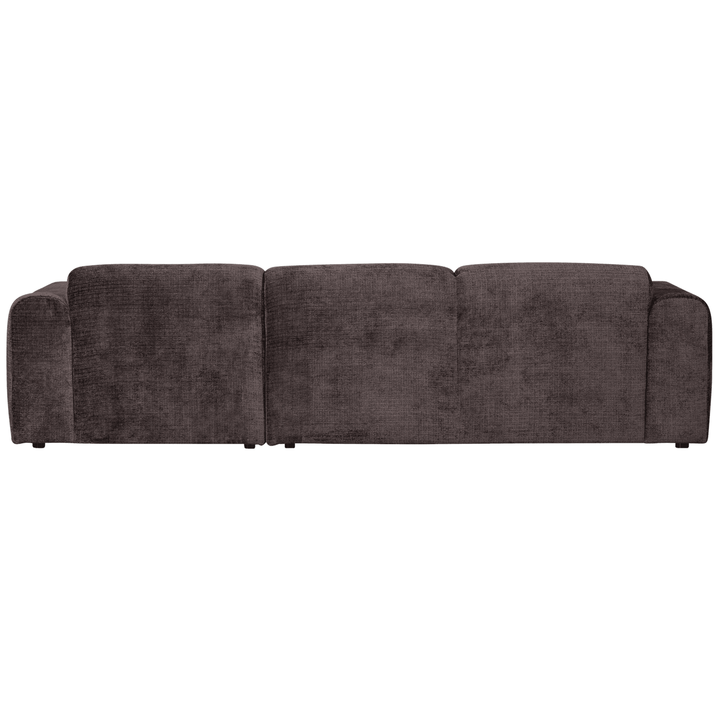 WOOOD Cloud chaise longue rechts geweven chenille warm bruin