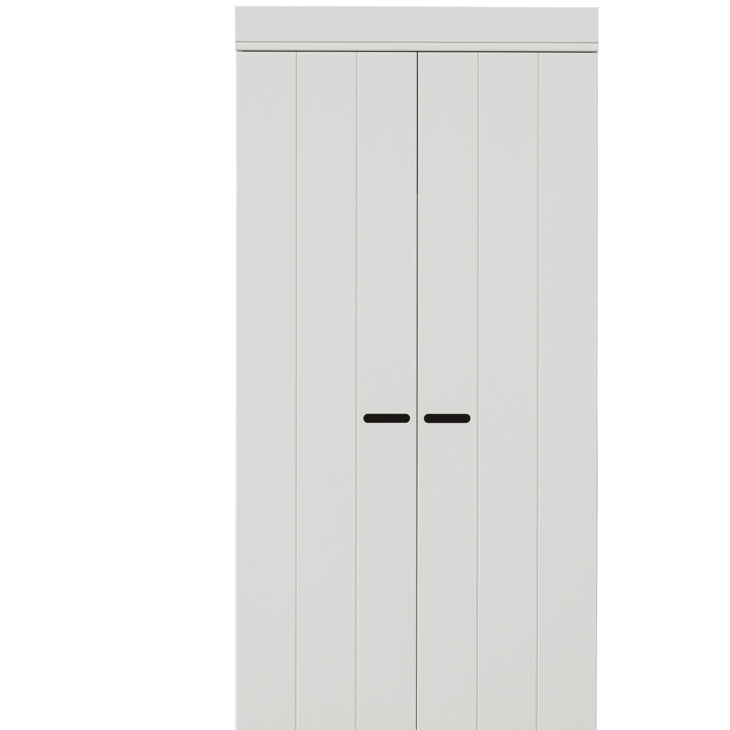 WOOOD Connect 2-deurs opberkast laag wit