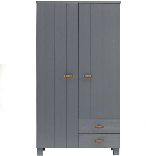 WOOOD Dennis kast met laden steel grey