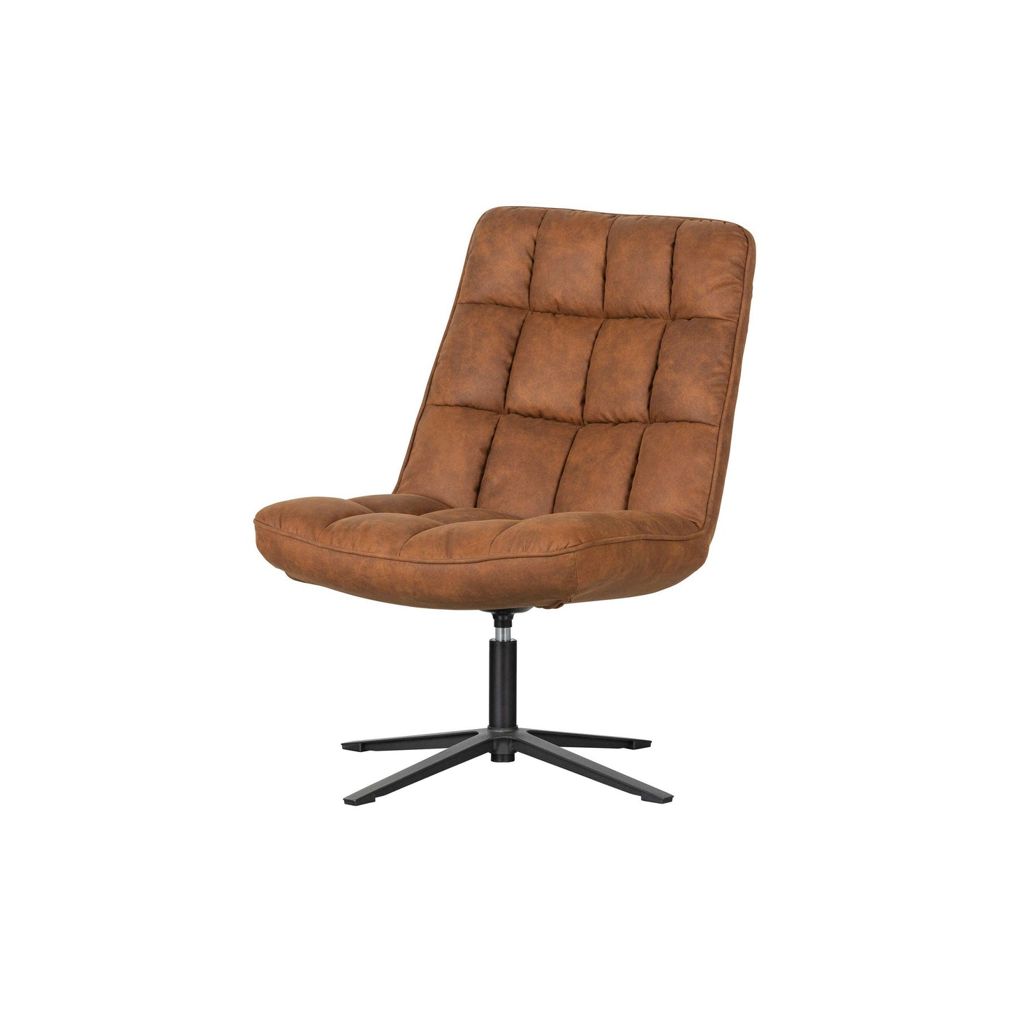 WOOOD Dirkje draaifauteuil cognac