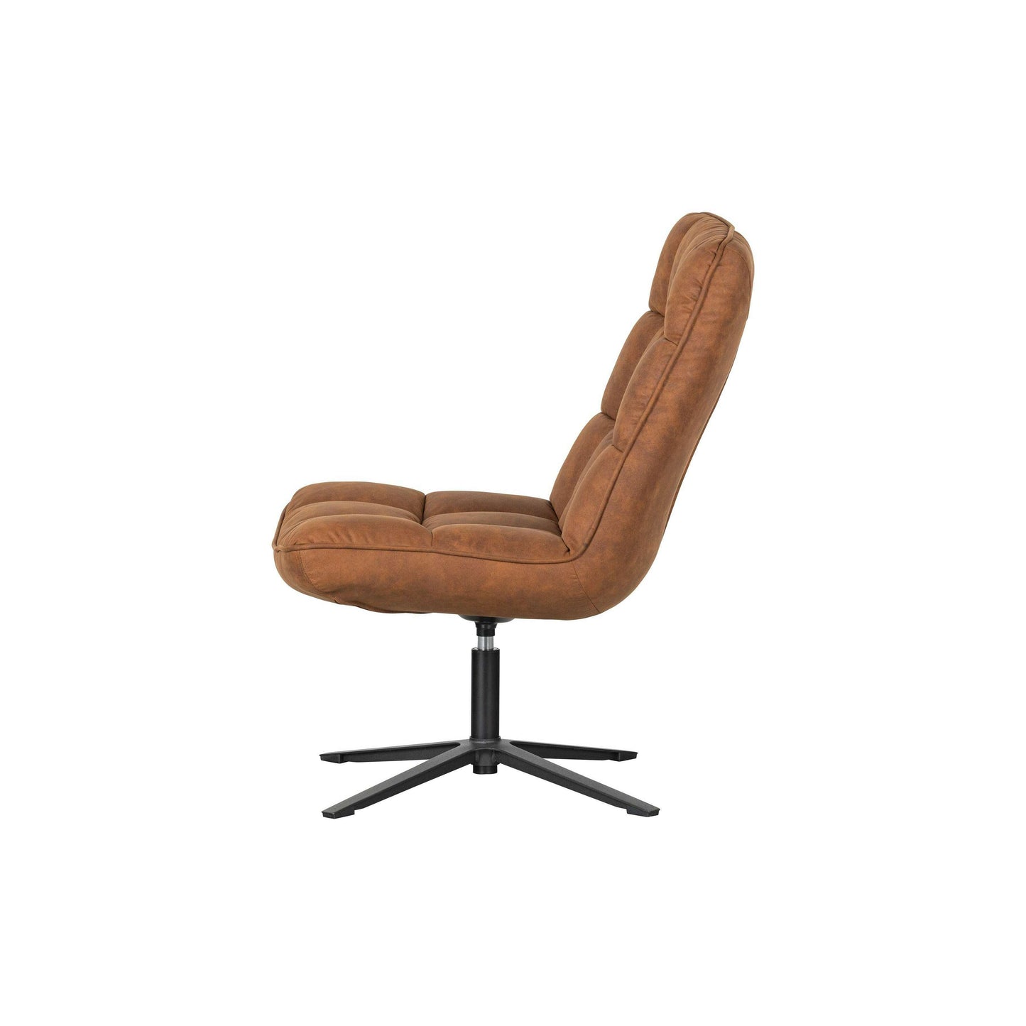 WOOOD Dirkje draaifauteuil cognac