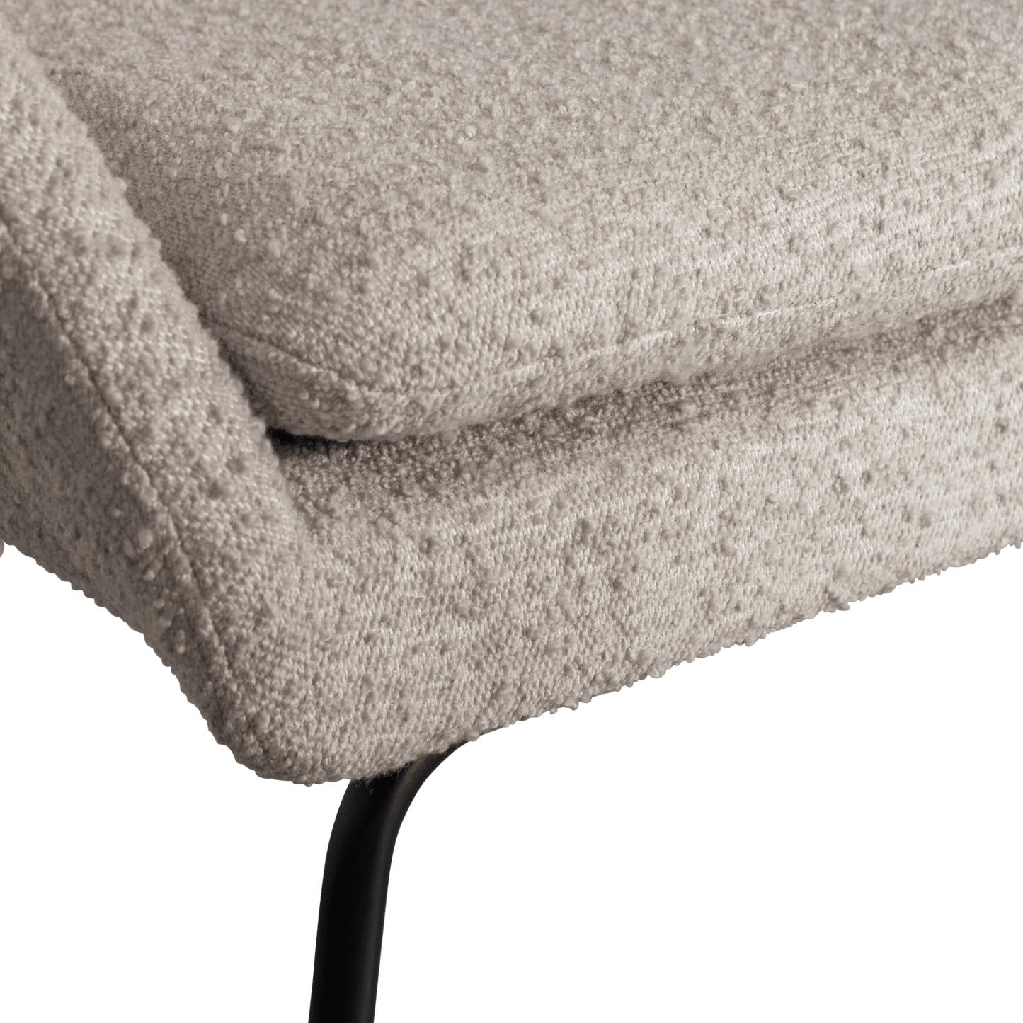 WOOOD Ditte fauteuil boucle greige