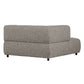 WOOOD Exclusive Louis 1,5-zits chaise longue met arm links melange coffee bruin