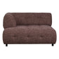 WOOOD Exclusive Louis 1,5-zits chaise longue met arm links melange mauve paars