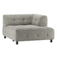 WOOOD Exclusive Louis 1,5-zits chaise longue met arm rechts chenille sage groen