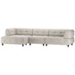 WOOOD Louis chaise longue links chenille powder