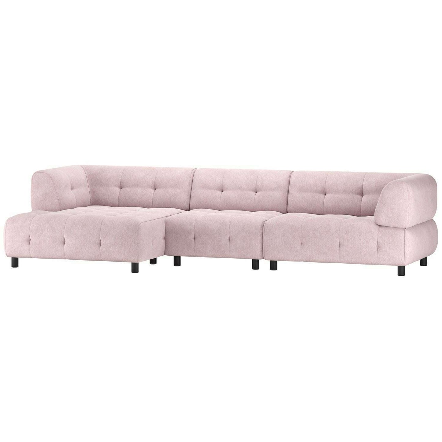 WOOOD Louis chaise longue links platweef mauve