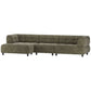 WOOOD Louis chaise longue links ribstof leaf