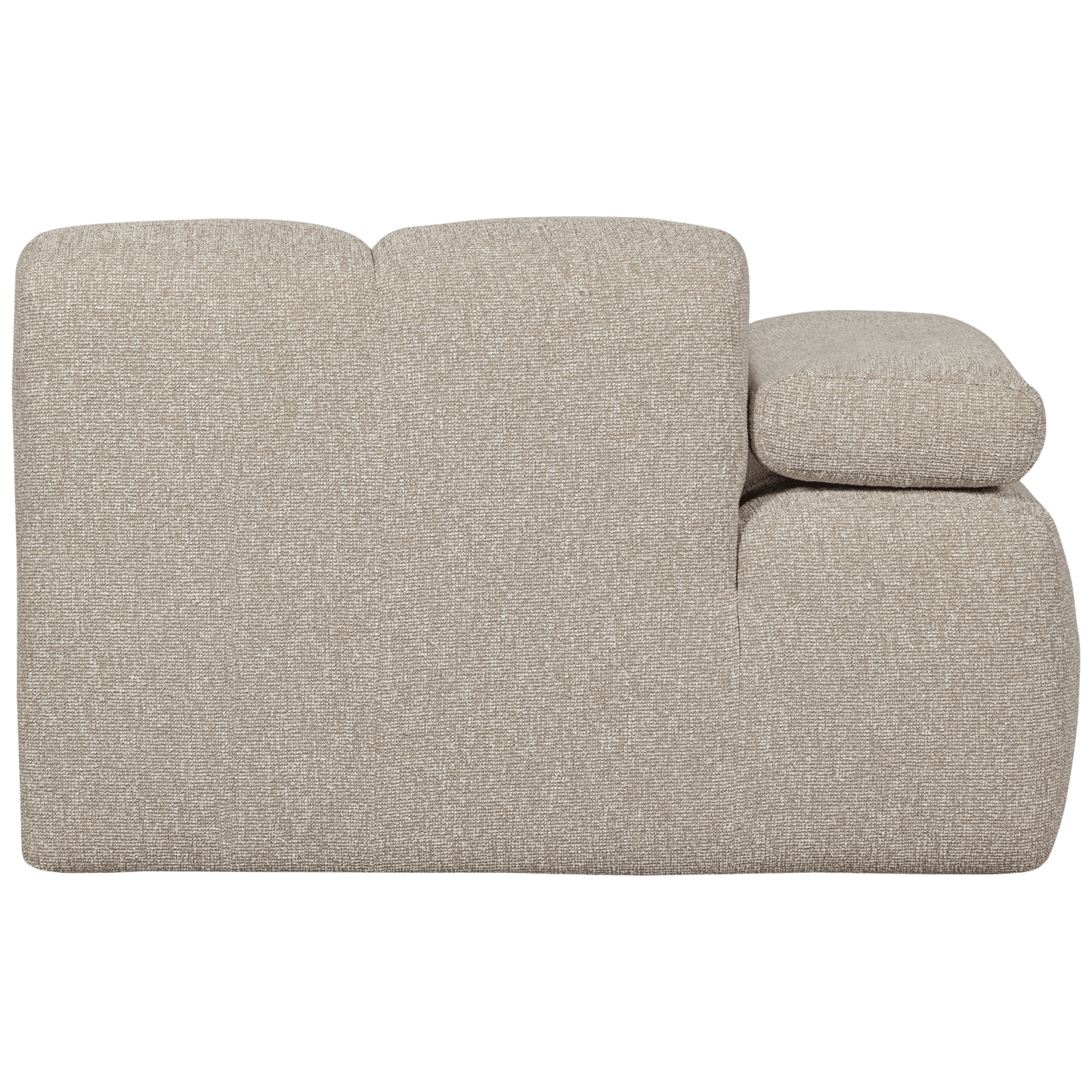 WOOOD Mojo 1-zits met arm links boucle beige melange