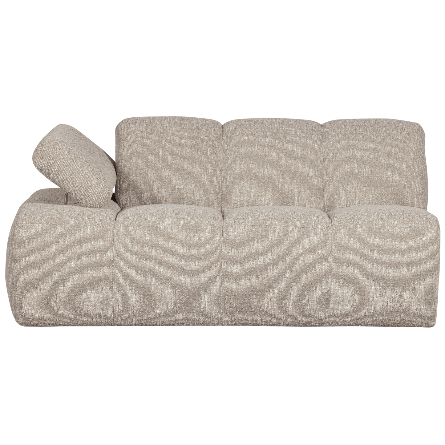 WOOOD Mojo 1.5-zits met arm links boucle beige melange