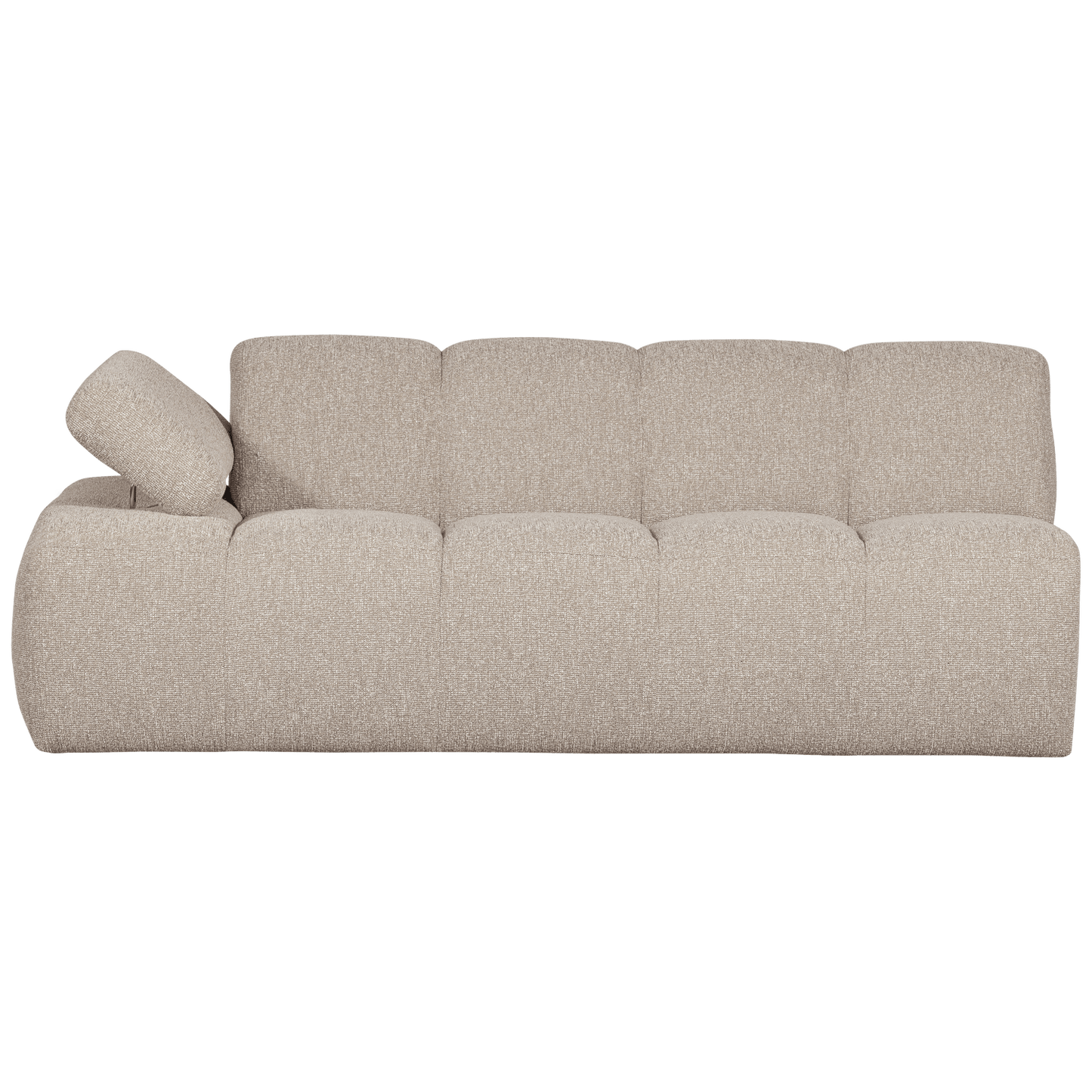 WOOOD Mojo 2-zits met arm links boucle beige melange