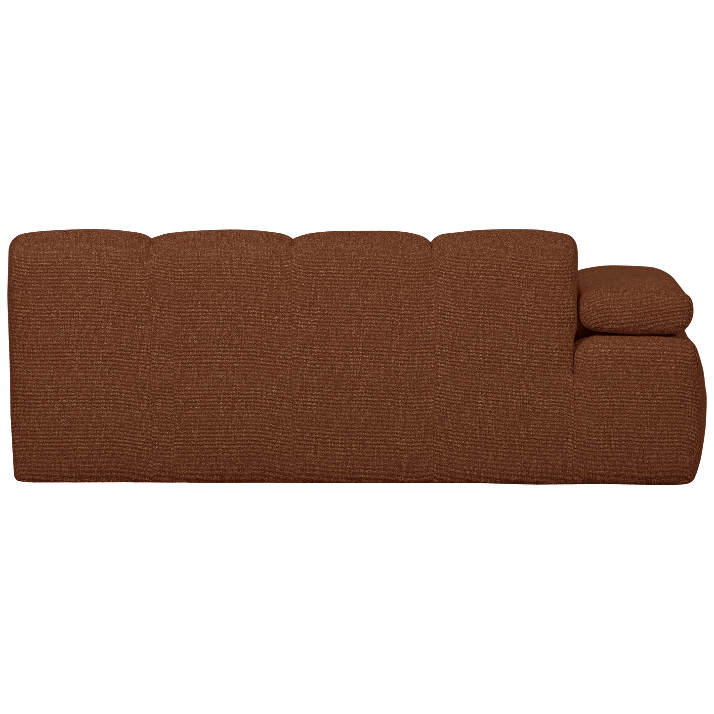 WOOOD Mojo 2-zits met arm links boucle roest bruin melange