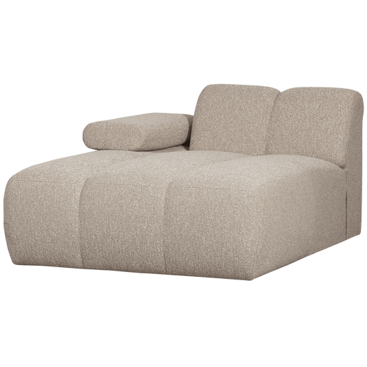 WOOOD Mojo chaise longue element links boucle beige melange