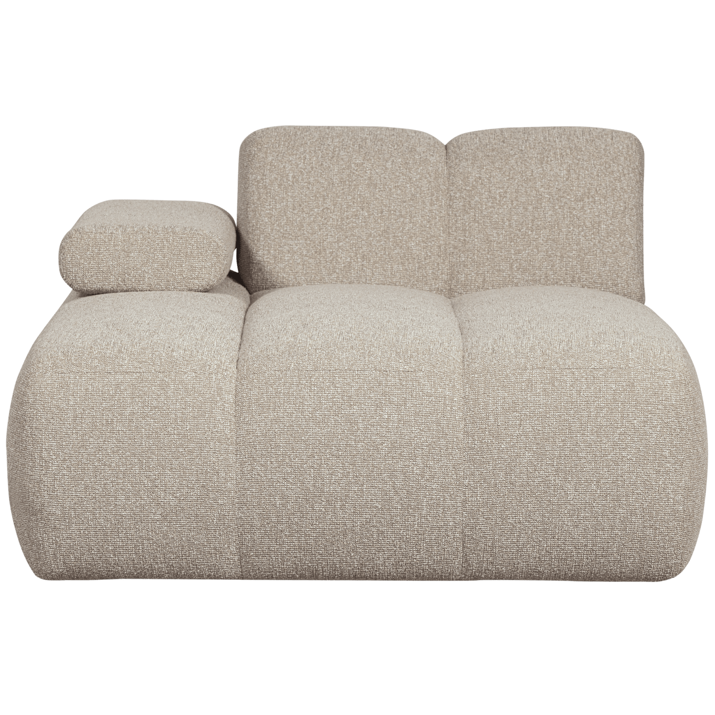 WOOOD Mojo chaise longue element links boucle beige melange