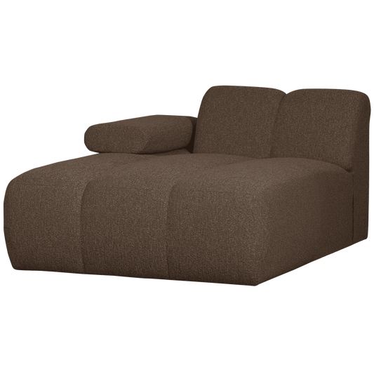 WOOOD Mojo chaise longue element links boucle bruin melange