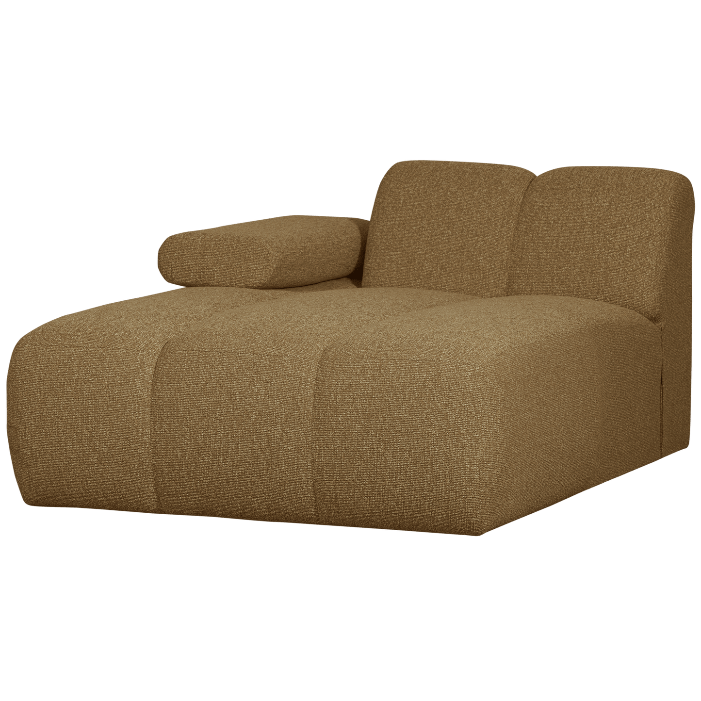 WOOOD Mojo chaise longue element links boucle geel/bruin melange