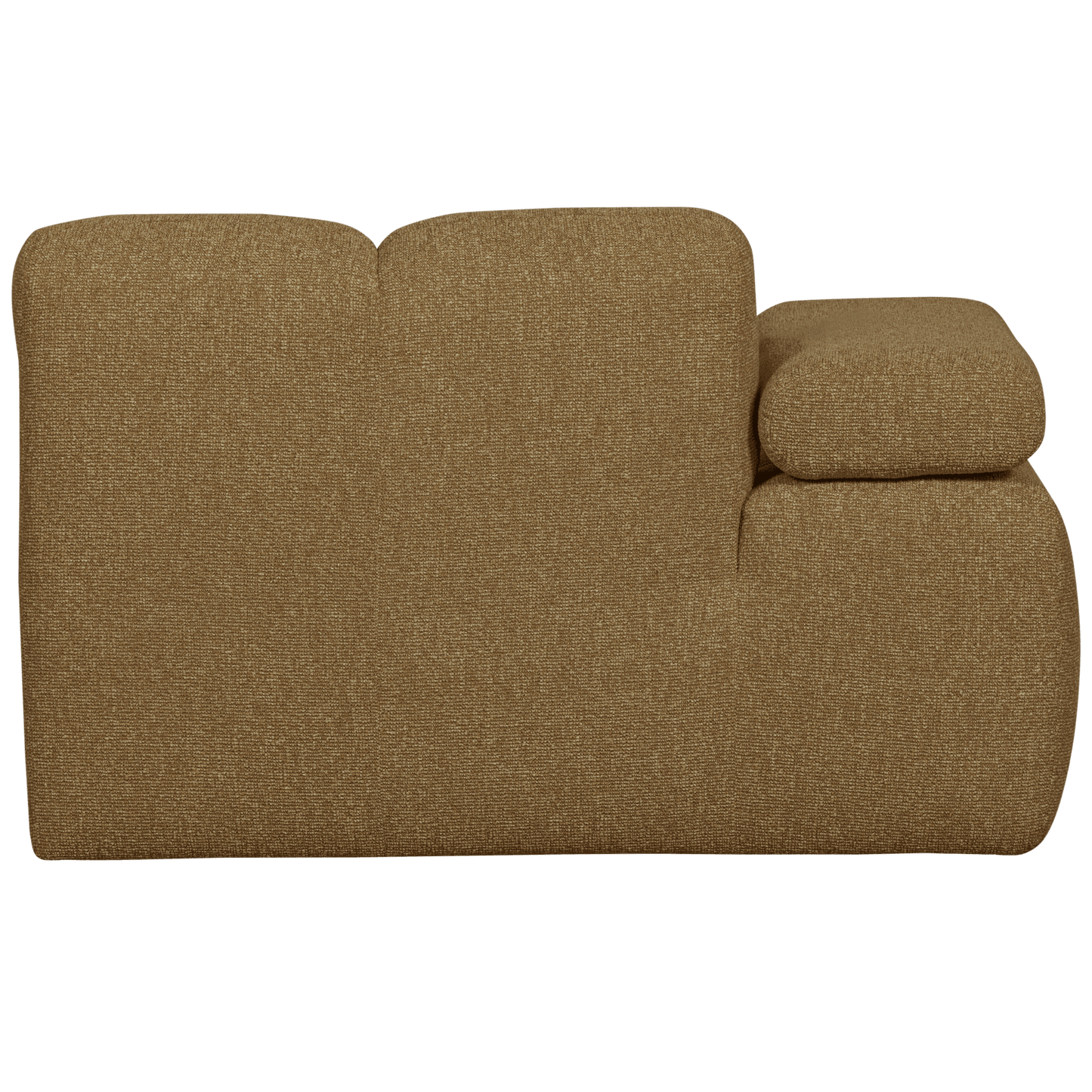 WOOOD Mojo chaise longue element links boucle geel/bruin melange