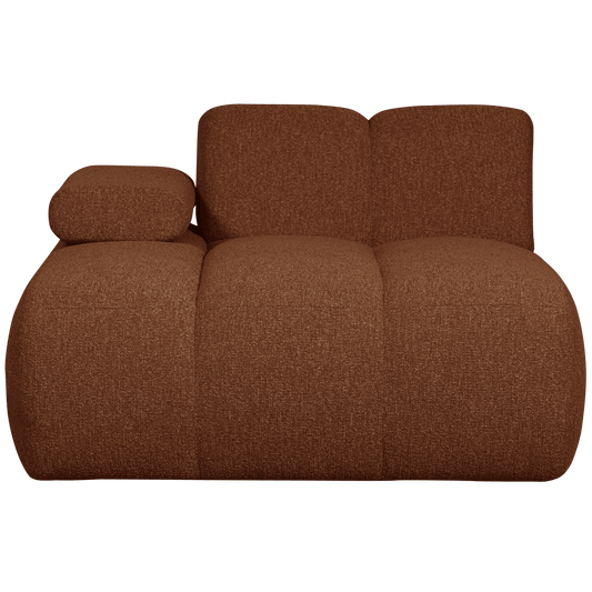 WOOOD Mojo chaise longue element links boucle roest bruin melange