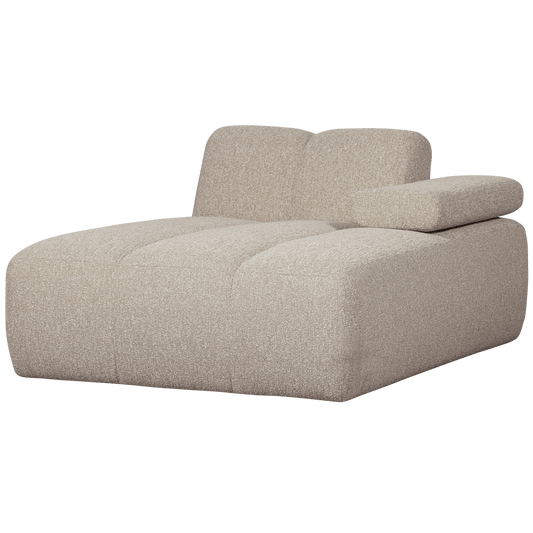 WOOOD Mojo chaise longue element rechts boucle beige melange