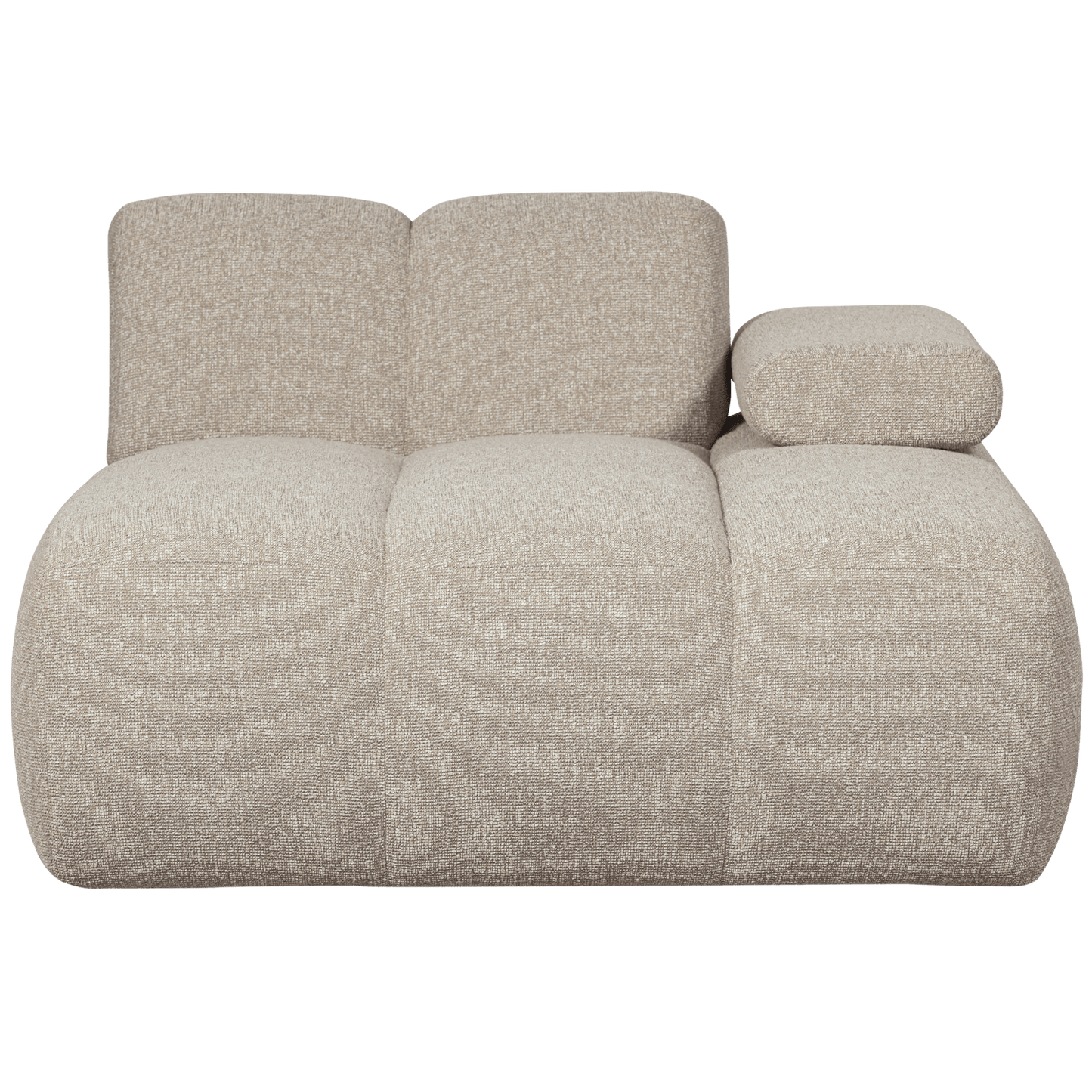 WOOOD Mojo chaise longue element rechts boucle beige melange