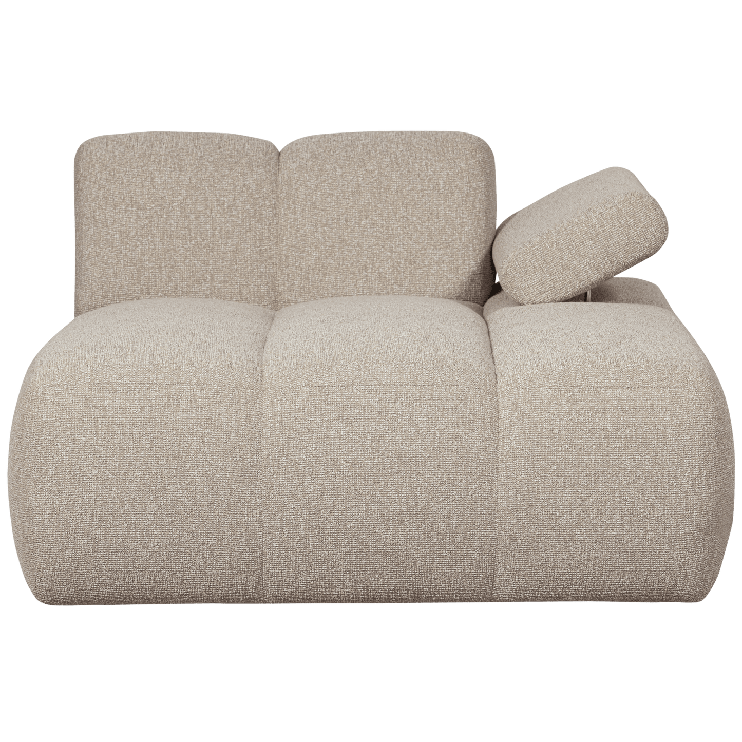 WOOOD Mojo chaise longue element rechts boucle beige melange