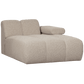 WOOOD Mojo chaise longue element rechts boucle beige melange