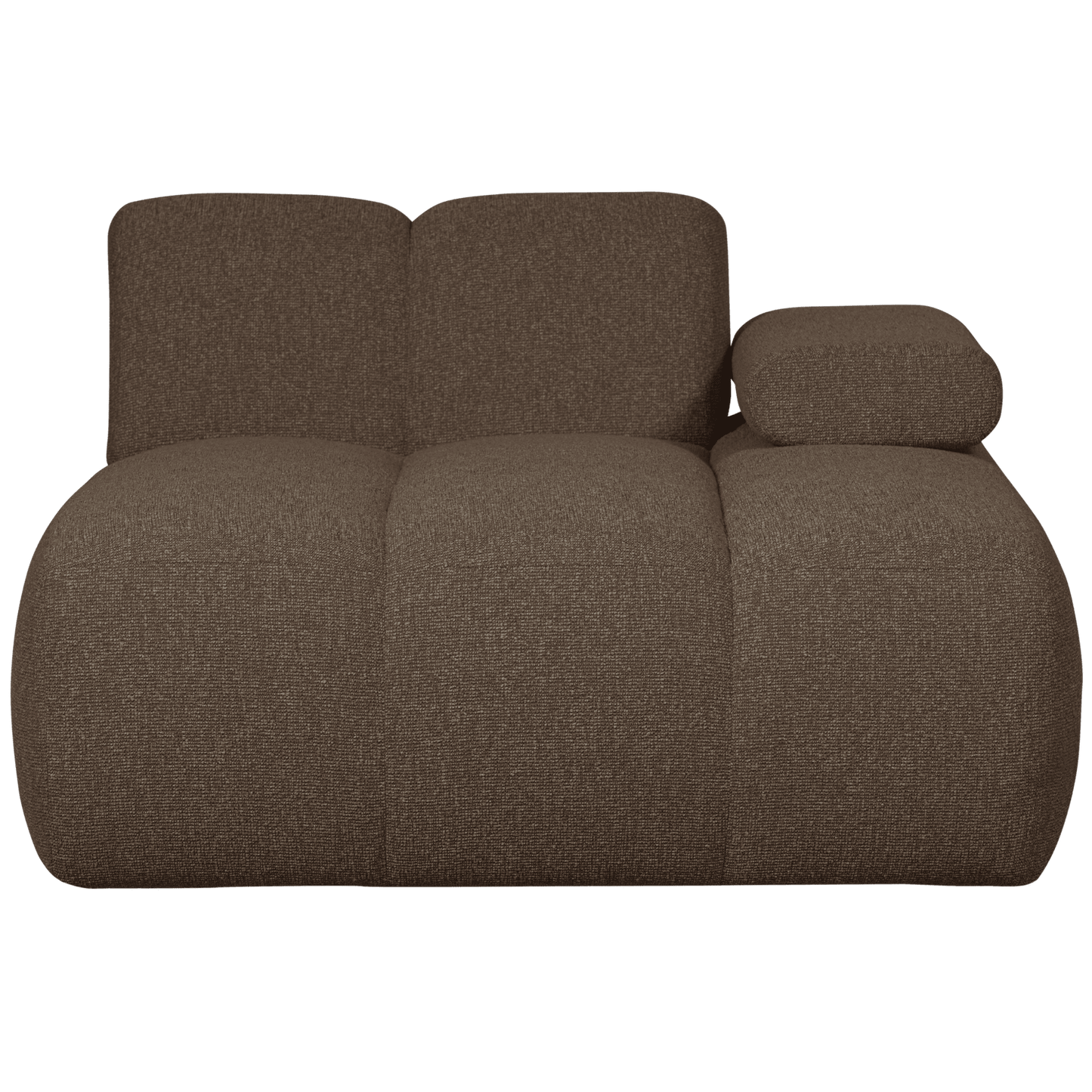 WOOOD Mojo chaise longue element rechts boucle bruin melange