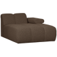 WOOOD Mojo chaise longue element rechts boucle bruin melange