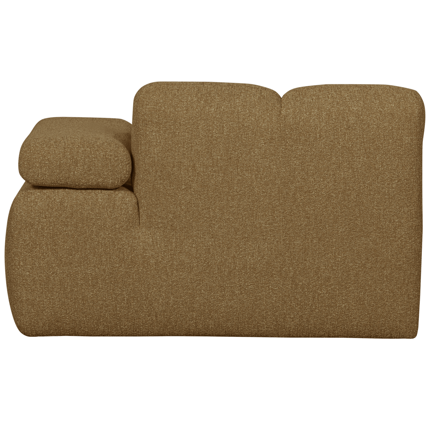 WOOOD Mojo chaise longue element rechts boucle geel/bruin melange