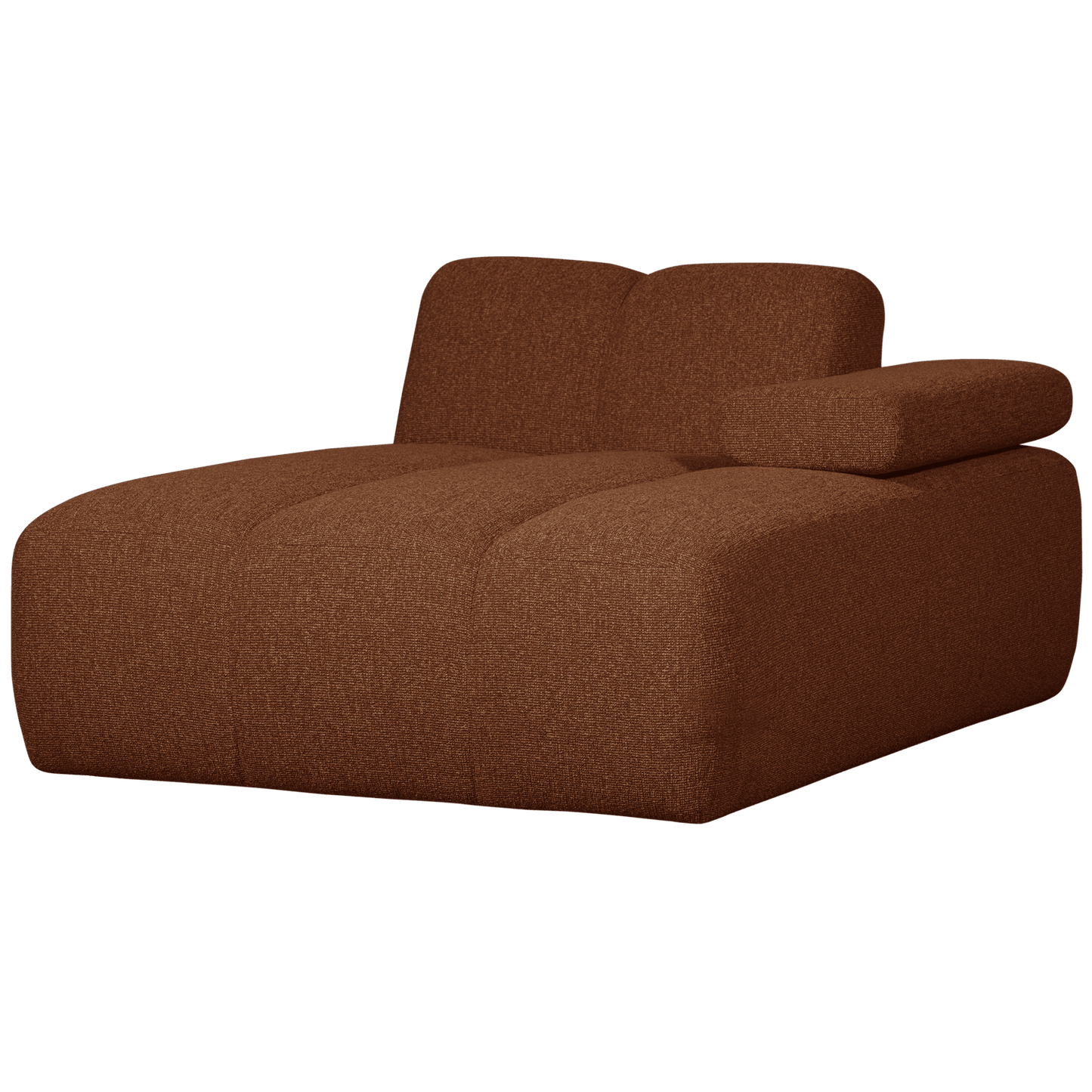 WOOOD Mojo chaise longue element rechts boucle roest bruin melange