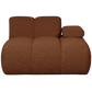 WOOOD Mojo chaise longue element rechts boucle roest bruin melange