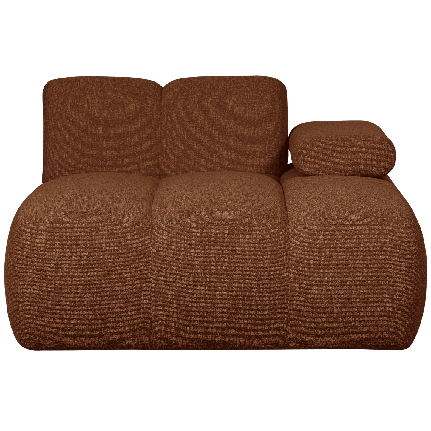 WOOOD Mojo chaise longue element rechts boucle roest bruin melange