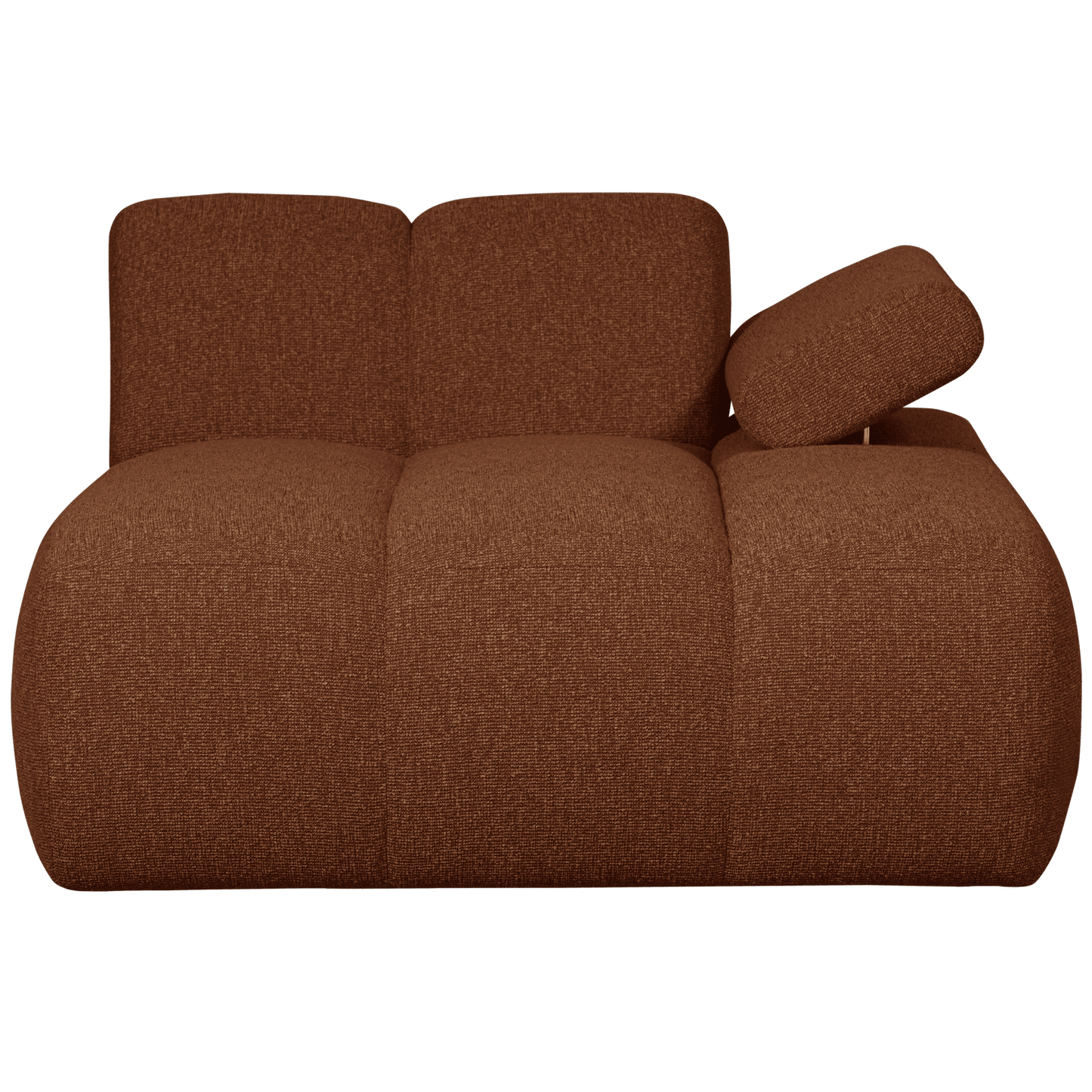 WOOOD Mojo chaise longue element rechts boucle roest bruin melange