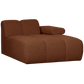 WOOOD Mojo chaise longue element rechts boucle roest bruin melange