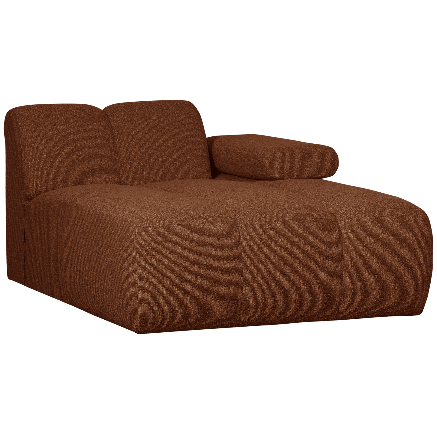 WOOOD Mojo chaise longue element rechts boucle roest bruin melange