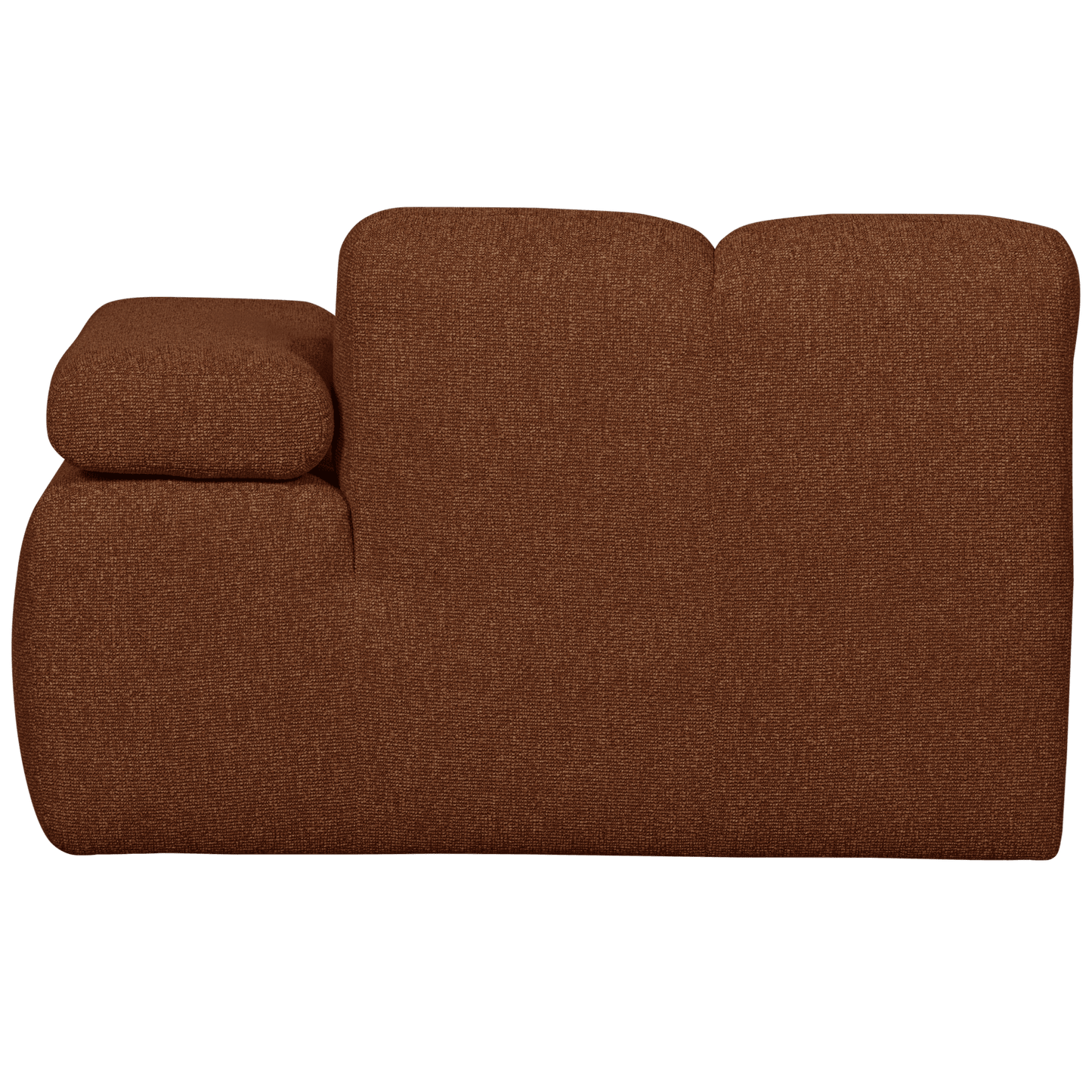 WOOOD Mojo chaise longue element rechts boucle roest bruin melange