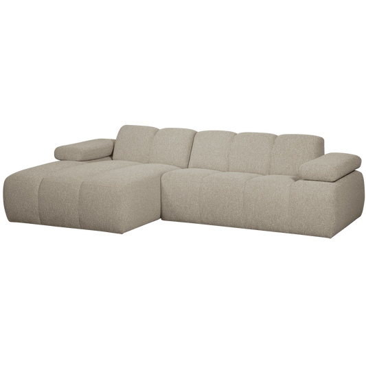 WOOOD Mojo chaise longue links boucle beige melange