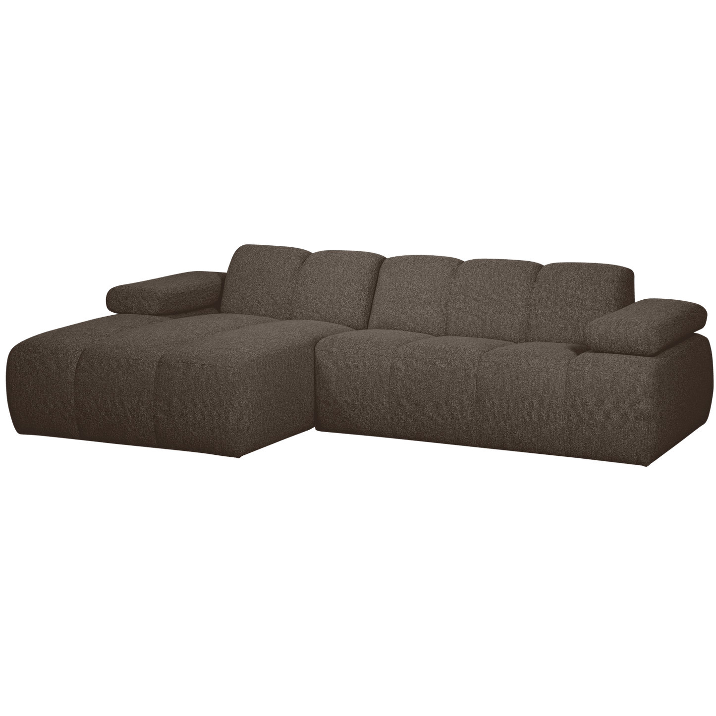 WOOOD Mojo chaise longue links boucle bruin melange