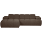 WOOOD Mojo chaise longue links boucle bruin melange