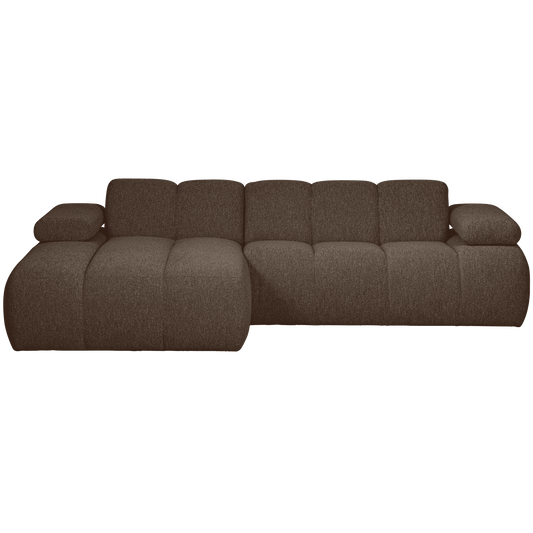 WOOOD Mojo chaise longue links boucle bruin melange