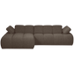 WOOOD Mojo chaise longue links boucle bruin melange