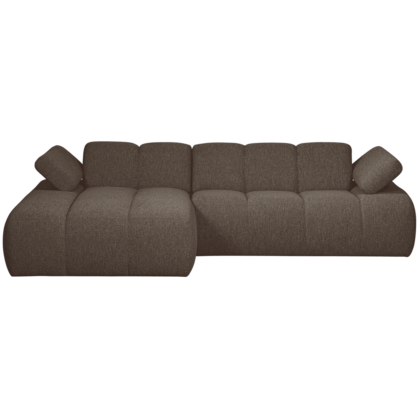 WOOOD Mojo chaise longue links boucle bruin melange