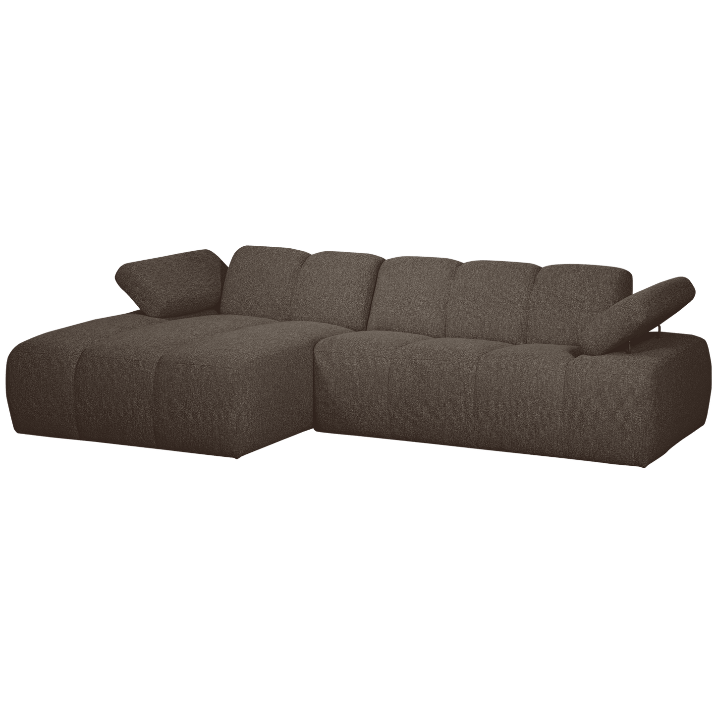 WOOOD Mojo chaise longue links boucle bruin melange